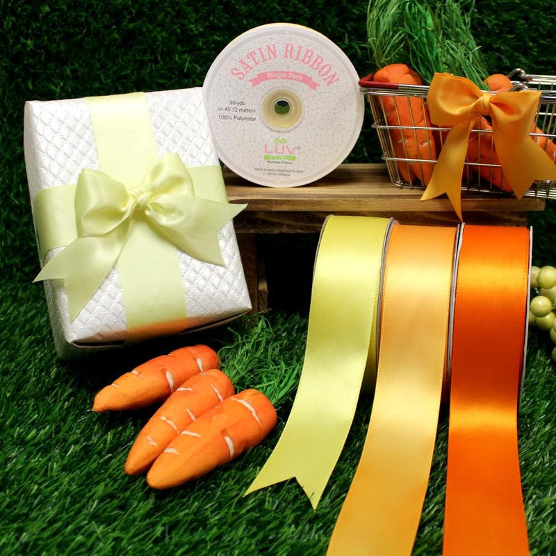 LUV RIBBONS Creative Ideas Satin Single Face 1.5" Inch Ribbon x 50 Yards,for Gift Wrapping Crafts Wedding Decoration Bows Bouquet Floral Arrangement - Image 5